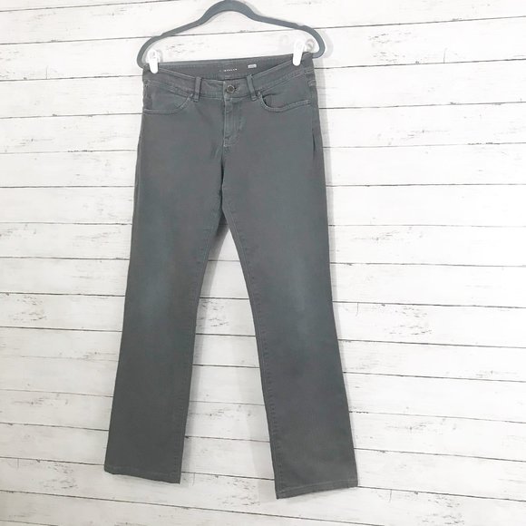 Elie Tahari Adena Straight Grey Classic Fit Jean 6 - Picture 1 of 5